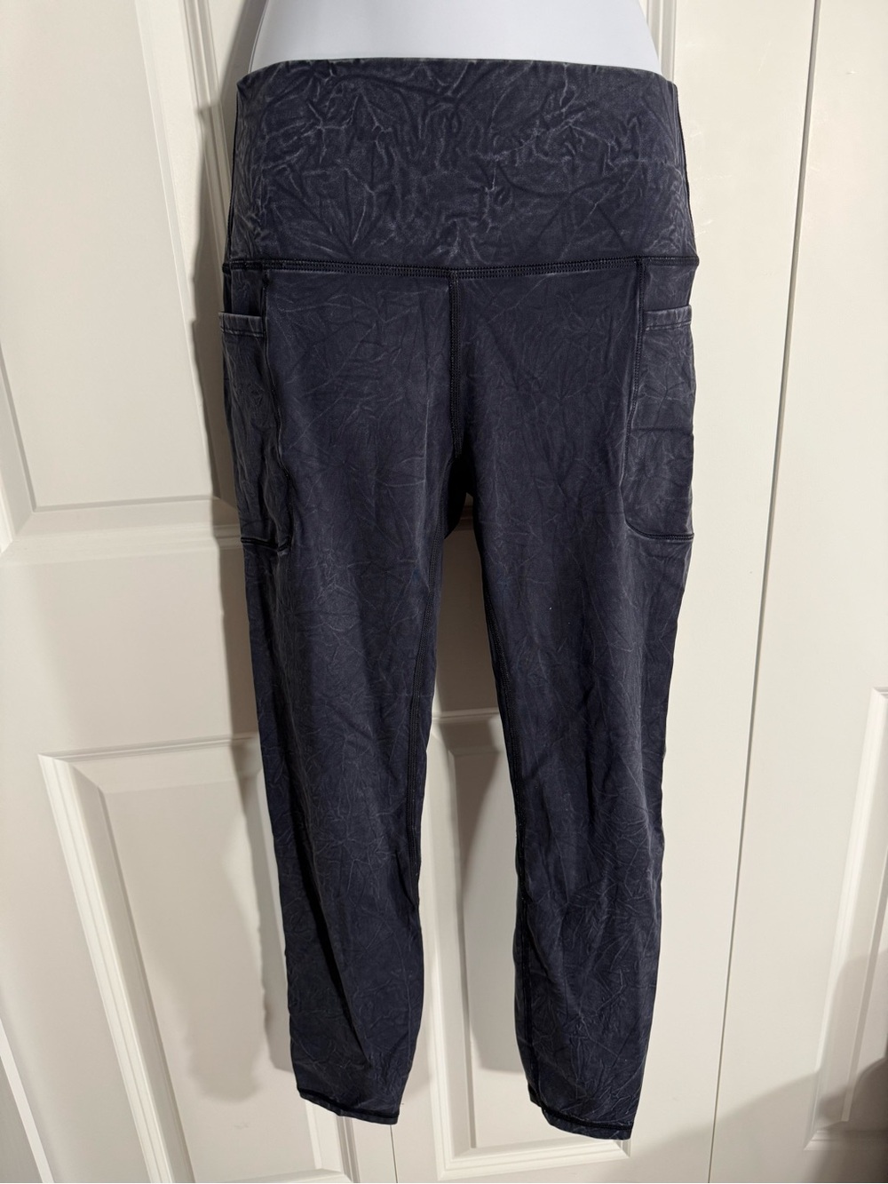 JoyLab Dark Charcoal Crinkle Leggings with Side Pockets